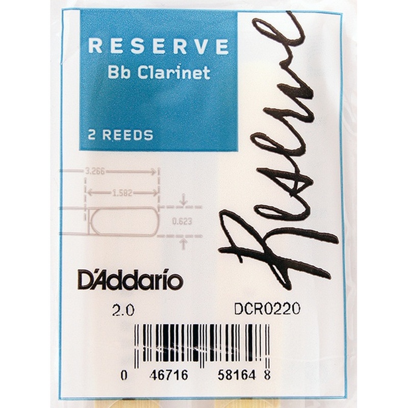 Rico DCR0220 Reserve Трости для кларнета Bb, размер 2.0, 2шт.