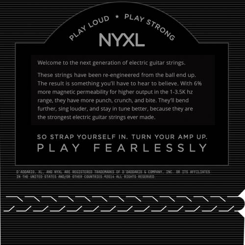 Набор струн для 6-струнной электрогитары D`ADDARIO NYXL0946