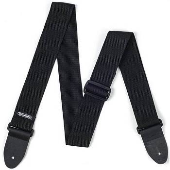 Dunlop D07-01BK Poly Strap Black Ремень для гитары, полиэстер, черный