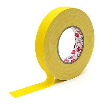 Gaffer DG Tape @MATT (25мм х 50м, жёлтый) Лента монтажная матовая