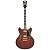 D'Angelico Deluxe DC Satin Brown Burst Электрогитара полуакустическая с кейсом, 6 струн, коричневая
