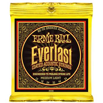 Ernie Ball 2556 набор струн для 6-струнной акустической гитары, размер 12-54