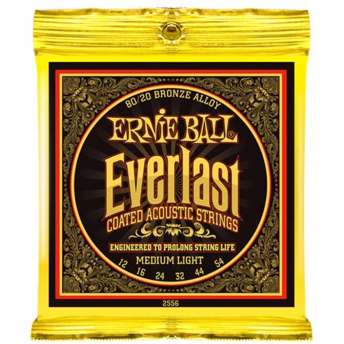 Ernie Ball 2556 набор струн для 6-струнной акустической гитары, размер 12-54