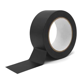 Le Mark Dance Floor PVC Tape (50мм х 33м, черный) Матовый балетный скотч