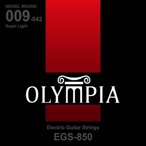 Olympia EGS850 Nickel Wound набор струн для 6-струнной электрогитары, размер 9-42