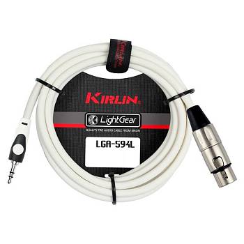 Kirlin LGA-594L 3M WH Шнур коммутационный  XLR (F) ⇔ stereo mini JACK 1/8