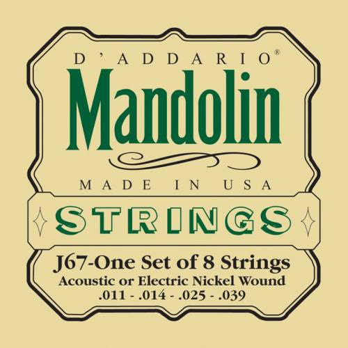 Набор струн для мандолины D`ADDARIO J67