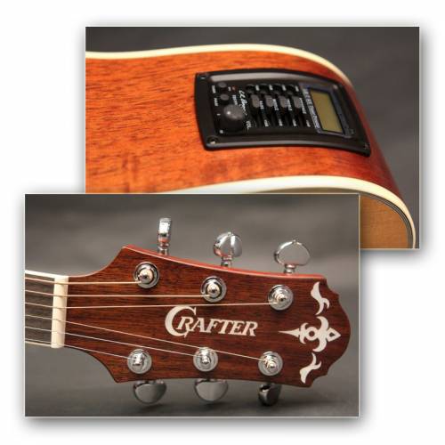 Гитара электроакустическая CRAFTER DE-7/N + чехол