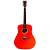 Trumon 150D RD Гитара акустическая 41" Dreadnought с чехлом,  цвет красный