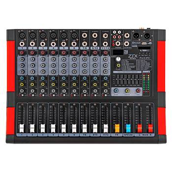 ZTX audio Pro 6.3Fx Микшерный пульт 6mono, 3stereo каналы с MP3/SD/DSP/BT/USB