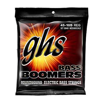 Набор струн для 4-струнной бас-гитары GHS Strings 3040 Bass Boomers®