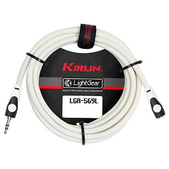 Kirlin LGA-569L 6M WH Шнур-удлинитель аудио, stereo JACK 1/8