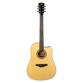 ROCKDALE Aurora D5 NGL Гитара акустическая Dreadnought, цвет натуральный, глянцевое покрытие