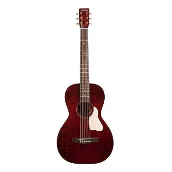 Art & Lutherie Roadhouse Tennessee Red A/E  электроакустическая гитара Parlor, цвет красный