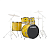 Yamaha RDP2F5MEY Ударная установка серии Rydeen желтого цвета (Mellow Yellow) без стоек и тарелок