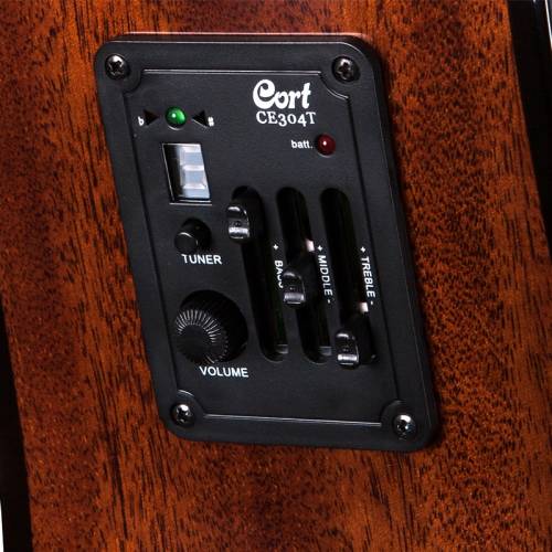Cort AF510E OP W_BAG Гитара электроакустическая с фирменным чехлом в комплекте, цвет  Open Pore