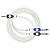 Kirlin LGY-362L 1M WH Шнур mini-JACK 1/8" stereo(male) ⇔ 2хJACK 1/4" mono(male), 1 метр, белый