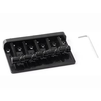Metallor BB-010-BK Бридж (струнодержатель) для бас-гитары, черный