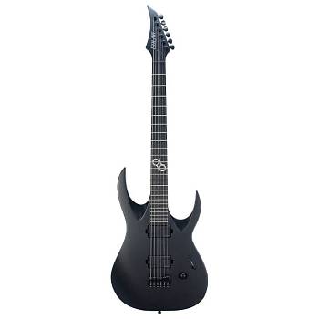 Solar A1.6ATG Baritone MkII  электрогитара баритон, ольха, клён, цвет чёрный матовый