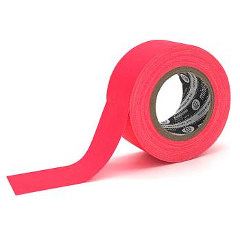 Gaffer DG Tape @trueGAFF (25мм х 9м, розовый) Лента монтажная матовая (светится в ультрафиолете)