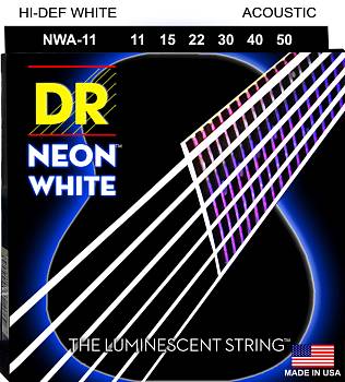 DR NWA-11 Струны для акустической гитары, 11-50 люминесцентное