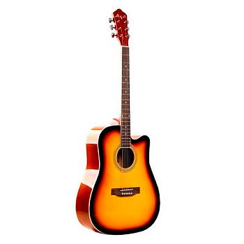 AK Guitars AK411-3TS (BS) Гитара акустическая 41", Dreadnought, цвет санберст