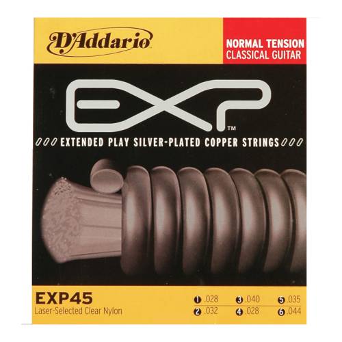Набор струн для 6-струнной классической гитары D`ADDARIO EXP45