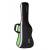 Madarozzo MA-G003-BG/BA чехол для бас-гитары утепленный (3 мм), чёрный с зелёной отделкой