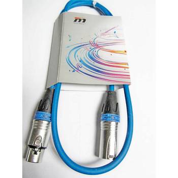 True magic TLC 1.5M/BL Шнур микрофонный XLR (F) <=> XLR (M), 1.5 метра, синий
