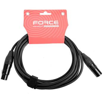 FORCE FMC-06/3 Шнур микрофонный XLR (M) ⇔ XLR (F), 3 метра