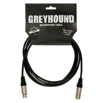 KLOTZ GRG1FM05 GREYHOUND Шнур микрофонный XLR (male) ⇔ XLR (female), длина 5 метров, чёрный