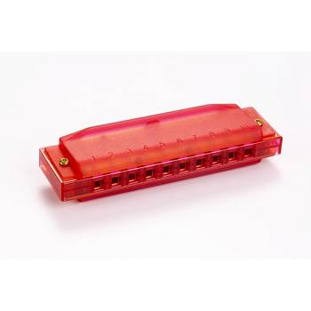 HOHNER TRANSLUCENT RED (M1110R) - ГУБНАЯ ГАРМОНИКА ДЕТСКАЯ, ПРОЗРАЧНАЯ КРАСНАЯ