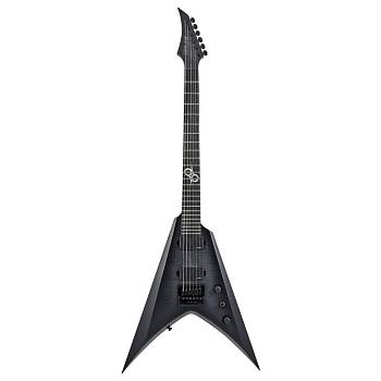 Solar V1.6AFBB  электрогитара с чехлом, форма V, HH, Fishman Fluence, Evertune, цвет черный