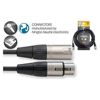 STAGG NMC15R Шнур микрофонный,  XLR (мама) <=> XLR (папа), 15 метров