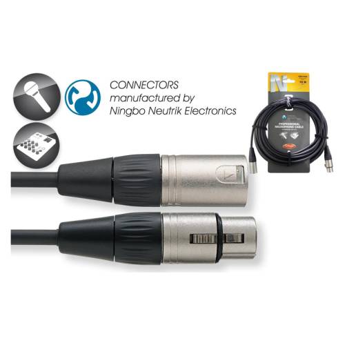 STAGG NMC15R Шнур микрофонный,  XLR (мама) <=> XLR (папа), 15 метров