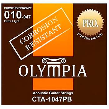 Olympia CTA1047PB Набор струн для 6-струнной акустической гитары Coated Acoustic, размер 10-47