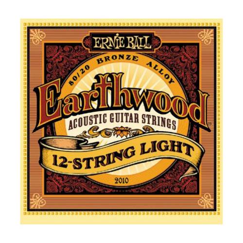 Набор струн для 12-струнной акустической гитары Ernie Ball 2010 Earthwood 80/20