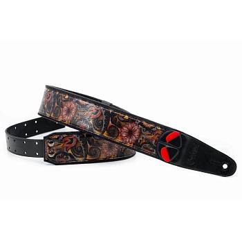 RightOn Straps 8436612540634 Mojo Crunch Ремень для гитары, текстиль/синтетика, рисунок гравюра