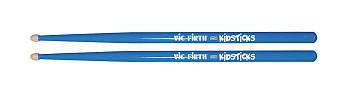 VIC FIRTH KidsTicks Палочки барабанные, орех, деревянный наконечник, цвет синий