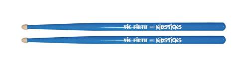 VIC FIRTH KidsTicks Палочки барабанные, орех, деревянный наконечник, цвет синий