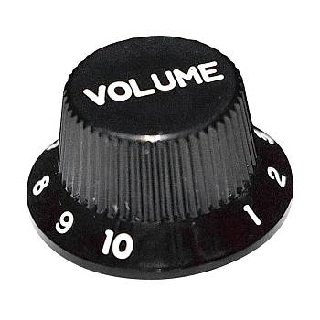 Hosco KB-240VI Ручка потенциометра, Volume, черная, дюймы
