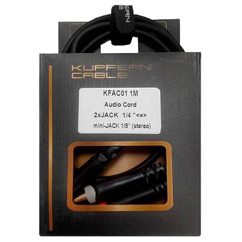 KUPFERN KFAC01-1M Шнур аудио 2хJACK 1/4