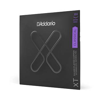 D'Addario XTC44 Набор струн для 6-струнной классической гитары, очень сильное натяжение, с покрытием