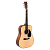 Sigma DM-1 акустическая гитара, дредноут, цельная ситхинская ель, цвет: натуральный 