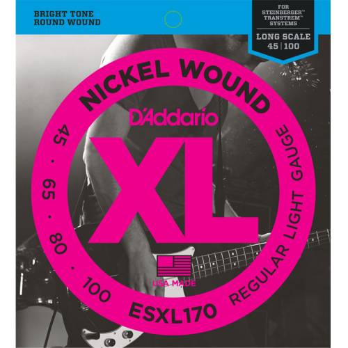 Набор струн для 4-струнной бас-гитары D`ADDARIO ESXL170