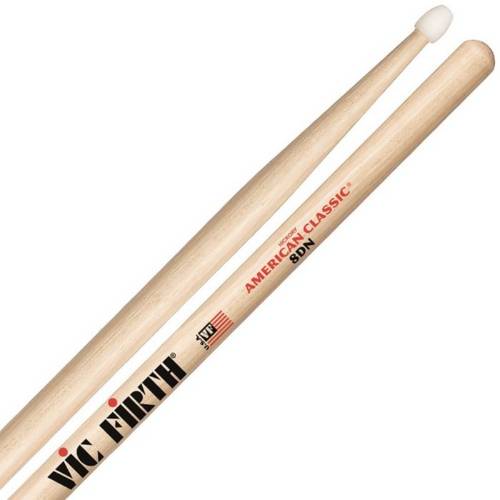 VIC FIRTH 8DN Палочки барабанные, тип 7A, орех, нейлоновый наконечник