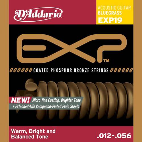 Набор струн для 6-струнной акустической гитары D`ADDARIO EXP19