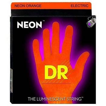 DR NOE-11 NEON™ Orange набор струн для 6-струнной электрогитары, размер 11-50
