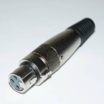 EVERGREEN GCA900/N XLR female 3 pin Разъем прямой кабельный, XLR (female)