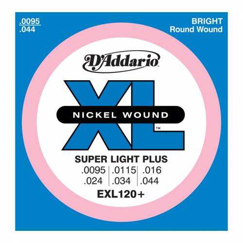 Набор струн для 6-струнной электрогитары D`ADDARIO EXL120+